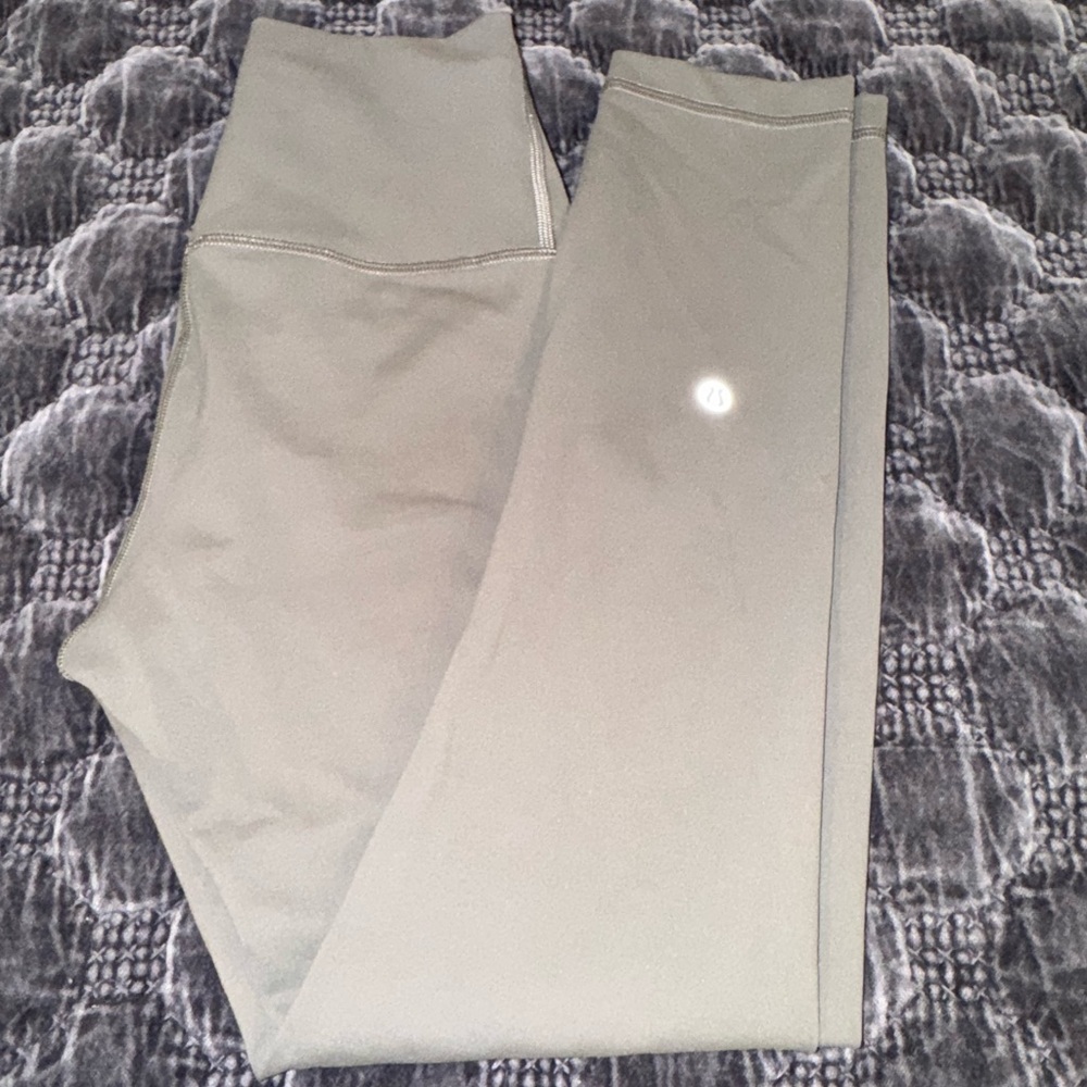 Lululemon Wunder Train Leggings Army Green Sz 4